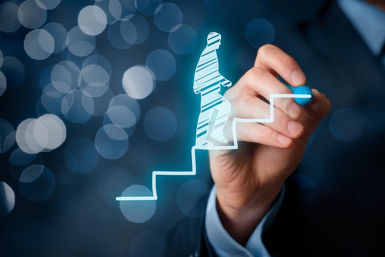 Symbolbild für die Stufen der Lifecycle-Phasen in Hubspot