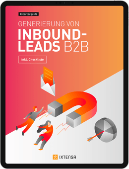 Academy Mockup Starterguide mit Schritt für Schritt Anleitung zur B2B Leadgenerierung iPad