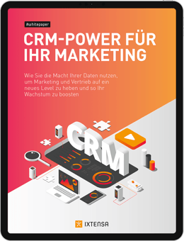 Academy Mockup Whitepaper CRM-Power für Ihr Marketing iPad