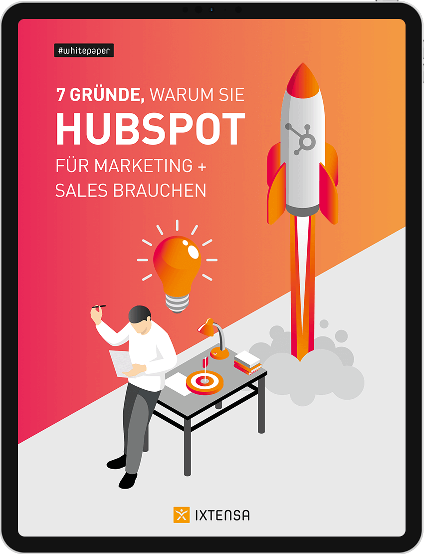 Academy Mockup Whitepaper Hubspot Marketing Sales iPad